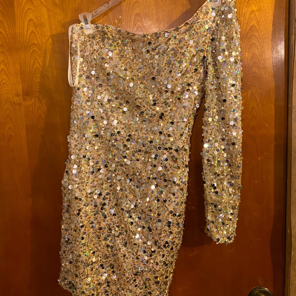 Gold dress